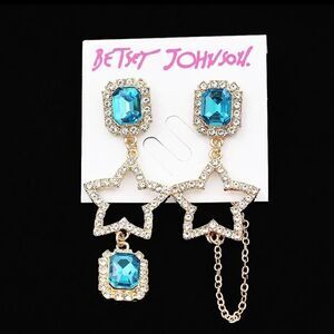 BJ Blue Star Earrings. NWT